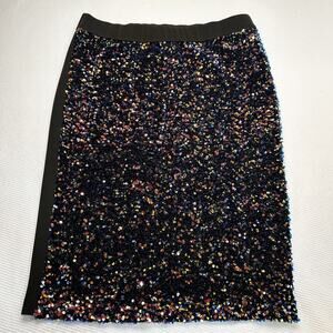 Eloquii Multi colored sequin pencil skirt